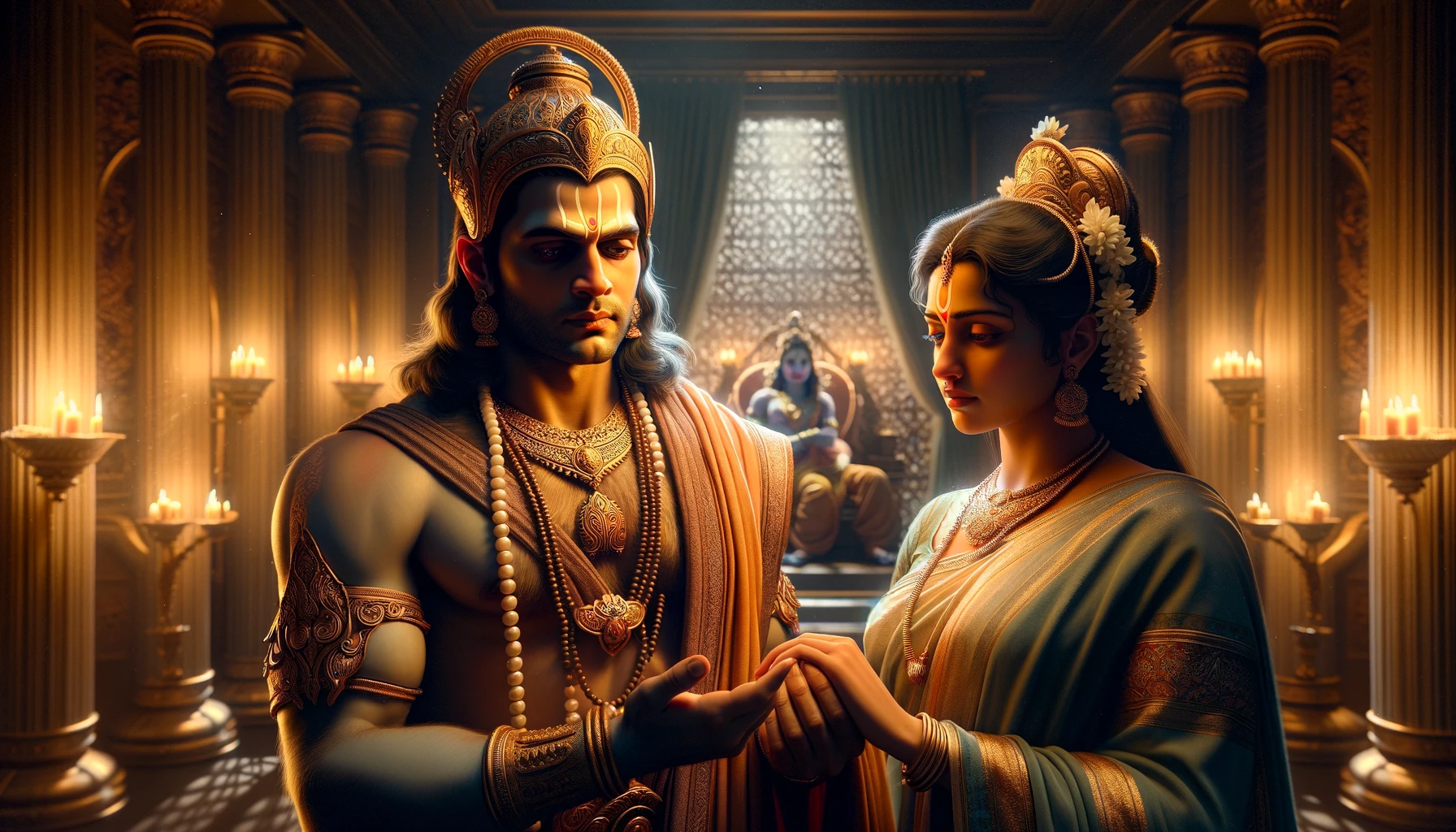 Rama Agrees to Take Sita in Exile
